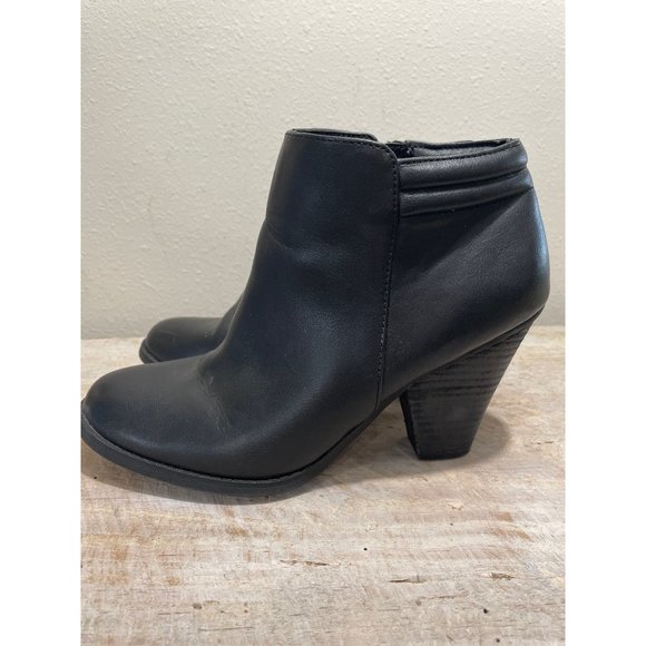 MIA Women's Size 9M Black LUCE Side‎ Zip Ankle Booties GG884A - Picture 5 of 9